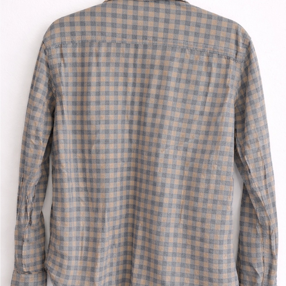 GAP Blue & Cream Lightweight Plaid Shirt Jacket - Picture 4 of 4